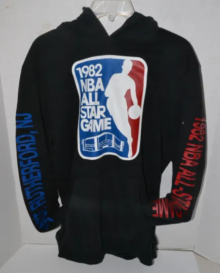 NBA 1982 Hoodie Pullover NBA All Star Game Mitchell & Ness Size L Black