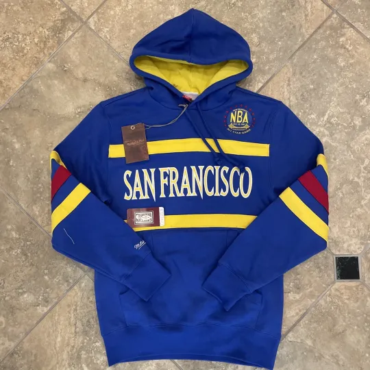 NEW MITCHELL AND NESS HOODIE GOLDEN STATE 2000 ALL STAR GAME XL