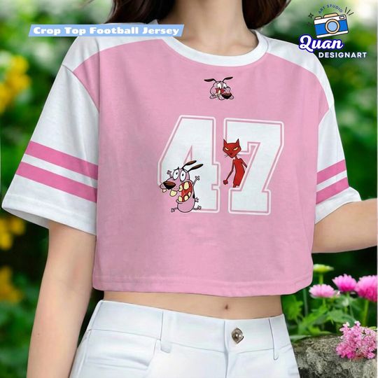 Discover Personalized Womens Crop Top Baseball Jersey, Custom Name & Number Sporty Crop Shirt, Pink Game Day Streetwear Top
