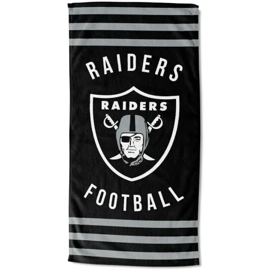 Oakland Raiders Beach Towel - Raiders Pool Towel