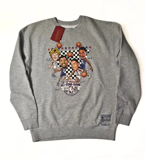 Discover Mitchell & Ness NBA 35th Annual All Star Game 1985 Crew Neck Sweater Size L