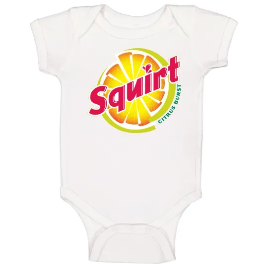 Discover Squirt Soda Pop Logo Baby Onesie