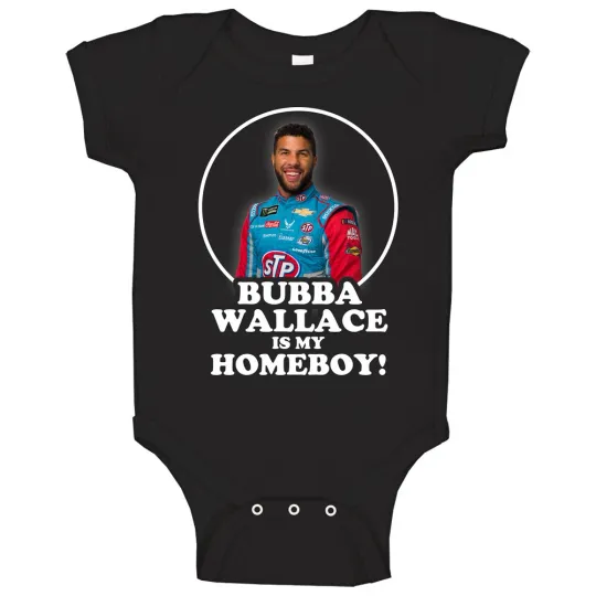 3D Race Car Baby Onesie with Bubba Wallace Design