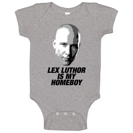 3D Lex Luthor Baby Onesie - Smallville Superman TV Villain Toddler Clothing
