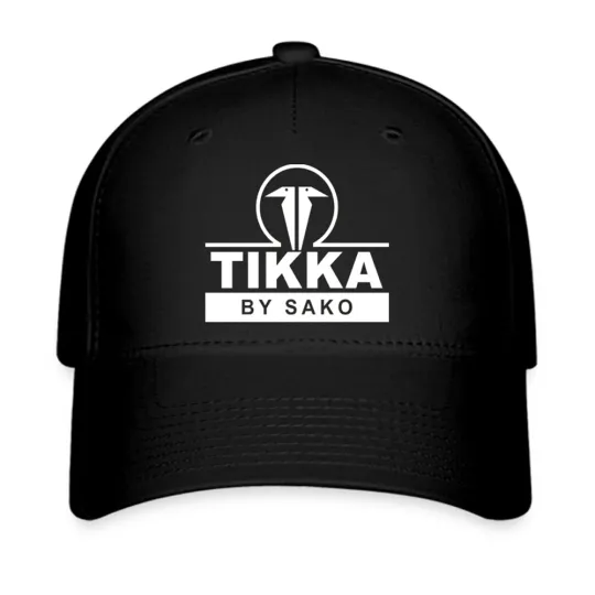 Discover TIKKA by SAKO Firearms Gun Black Hat Twill Cap Baseball Cap Size S/M & L/XL