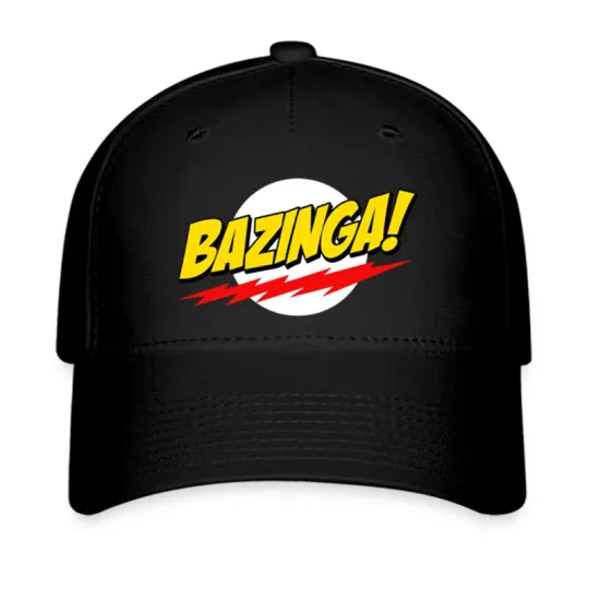 Discover Bazinga Black Twill Cap Baseball Cap