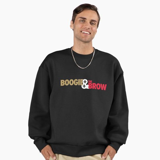 Boogie & The Brow - (Gold/White/Red) Premium Oversized Sweatshirt