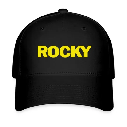 Discover ROCKY MARCIANO Chest Symbol Black Twill Baseball Cap