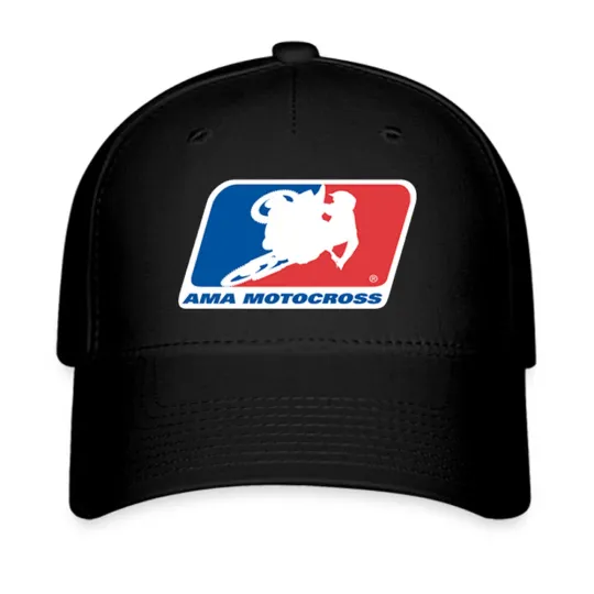 Discover AMA Motorcross Black Twill Cap