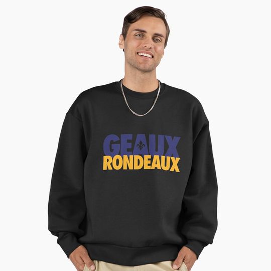 Geaux Rondeaux Mardi Gras (Purple/Yellow) Premium Oversized Sweatshirt