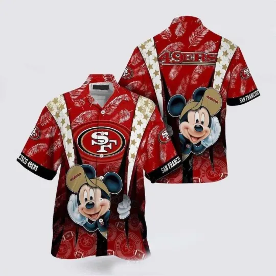 San Francisco Football Mickey’s Tropical  Hawaiian, Gift For Fans, Gift For Friends