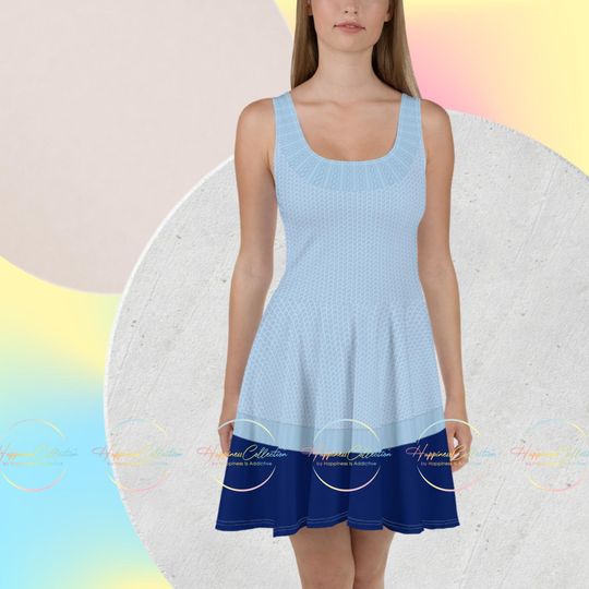 Discover My Emotion is Sadness: Women's Reflective Athletic Skater Dress