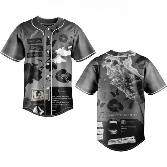 Discover Cigarettes After S.ex Your Lips My Lips Apocalypse Baseball Jersey