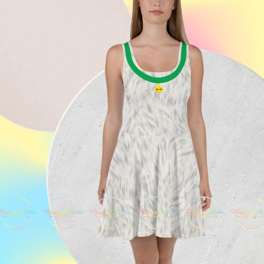 Discover Mochi Kitty Skater Dress Kawaii Disneybound Sleeveless Cat Dress Park Style