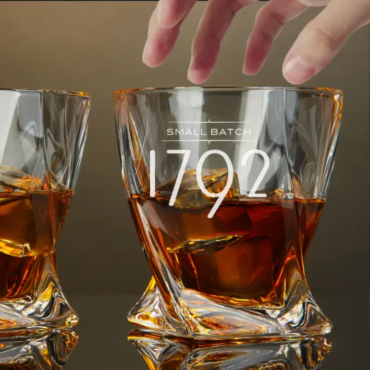 Discover Engraved 1792 Small Batch Whiskey Glass – Twisted Rocks Glass