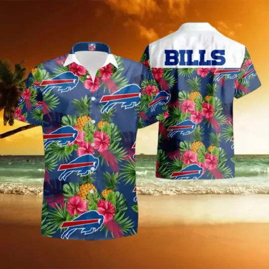 Discover Buffalo Football Hibiscus Paradise Hawaiian, Gift For Fans, Gift For Friends