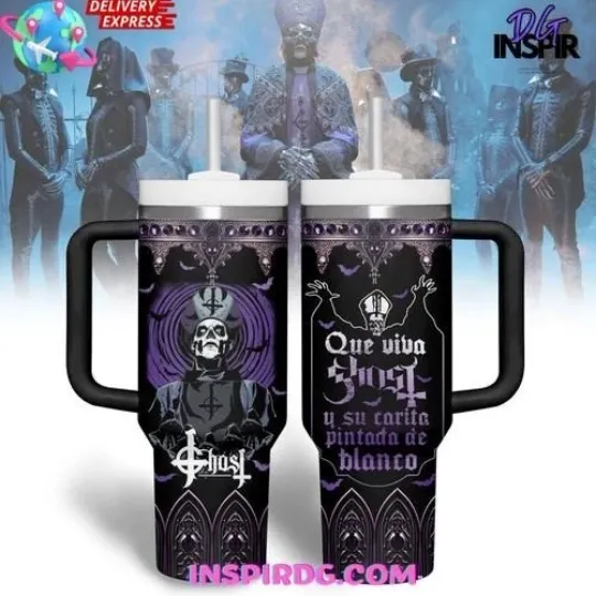 Discover Ghost Band Que Viva Ghost Limited Edition 40 oz Tumbler with Handle