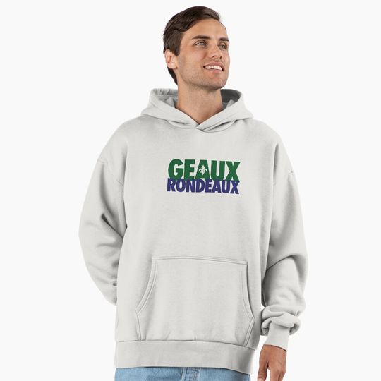 Discover Geaux Rondeaux Mardi Gras (Green/Purple) Premium Oversized Hoodie