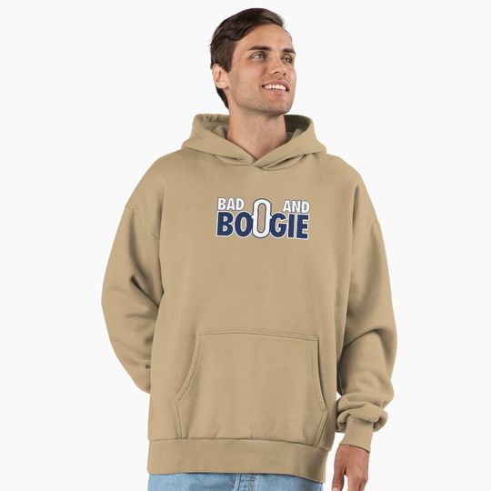 Discover Bad And Boogie - (Blue/White) Premium Oversized Hoodie