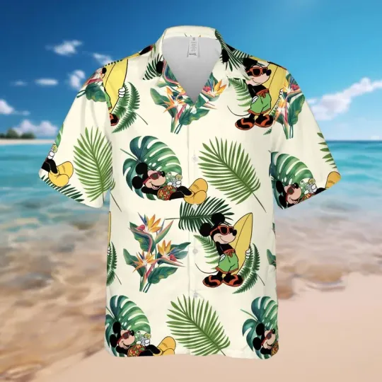 Discover Disney Mickey Mouse Summer Vacation Hawaiian Shirt