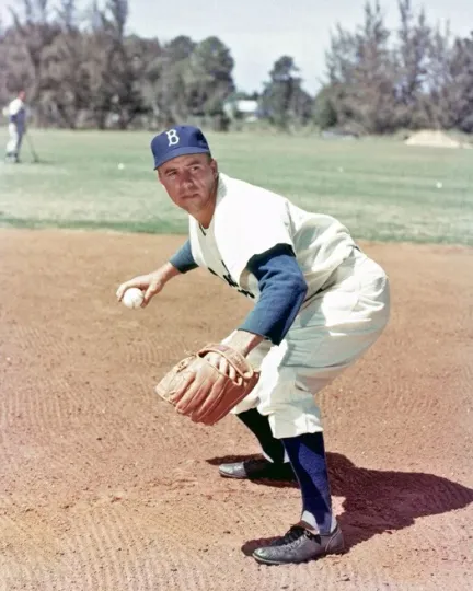 Discover Brooklyn Dodgers PEE WEE REESE Glossy 8x10 Photo Baseball Print Poster HOF 84
