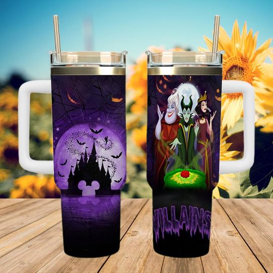 Discover Disney Villains Tumbler, Evil Characters Stainless Steel Cup, Villain Theme Drinkware, Disney Villain Gift, Dark Disney Tumbler