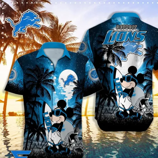 Discover Detroit Lions X Mickey Hawaiian Shirt
