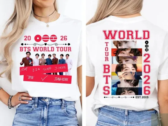 Discover BTS World Tour 2026 T-shirt