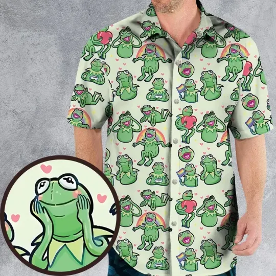 Discover Wholesome Frog Hawaiian Shirt, Unisex Adults