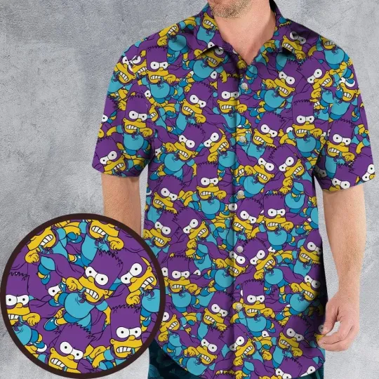 Bartman The Simpsons Hawaiian Shirt, Unisex Adults