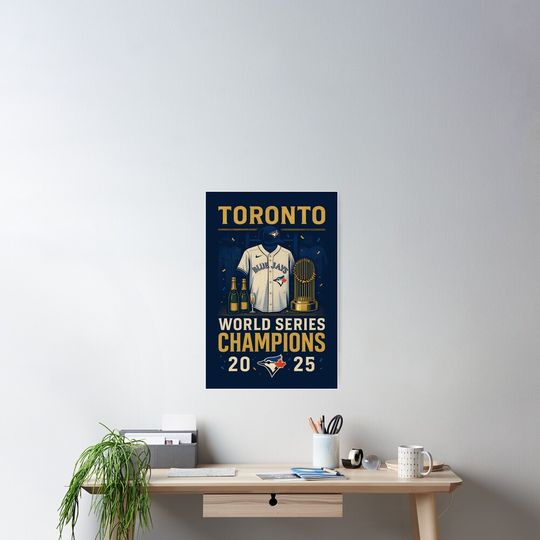 Discover Blue jays Champions 2025 locker room Poster
