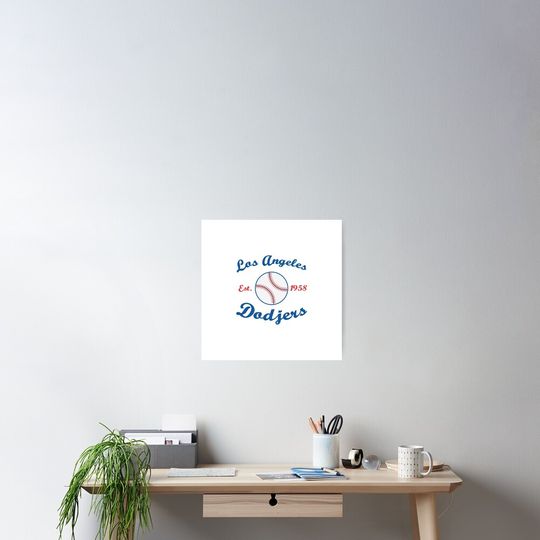 Discover Los Angeles baseball team Poster