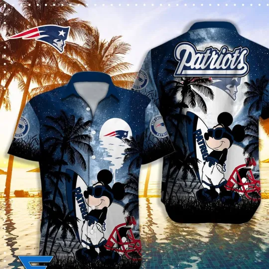 Discover New England Patriots X Mickey Hawaiian Shirt