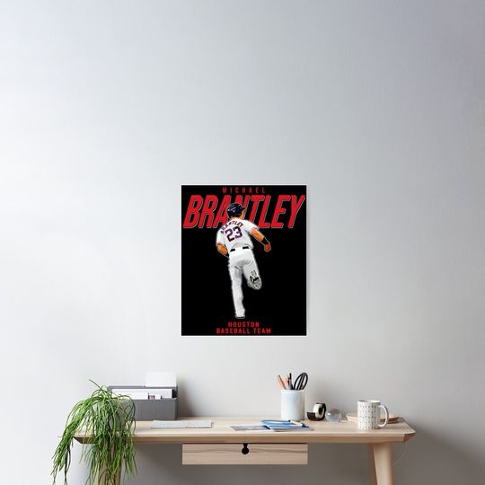 Discover Michael Brantley 23 Houston Baseball Team Poster