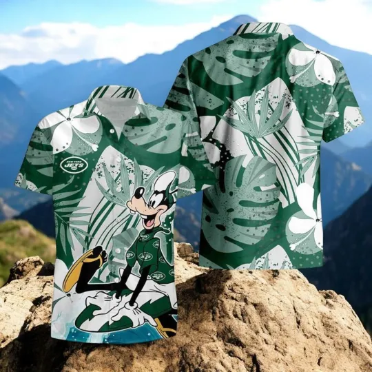 New York Football Goofy Beach Hawaiian Shirt