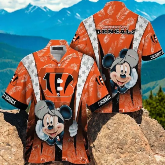 Discover Cincinnati Football Mickey Mouse Hawaiian Shirt