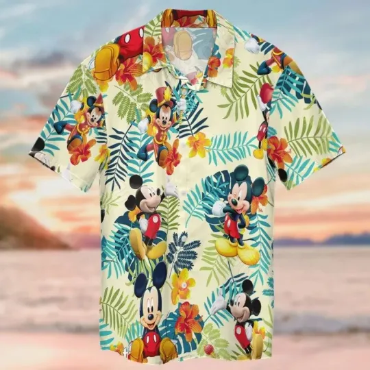 Discover Disney Mickey Mouse Tropical Summer Hawaiian Shirt
