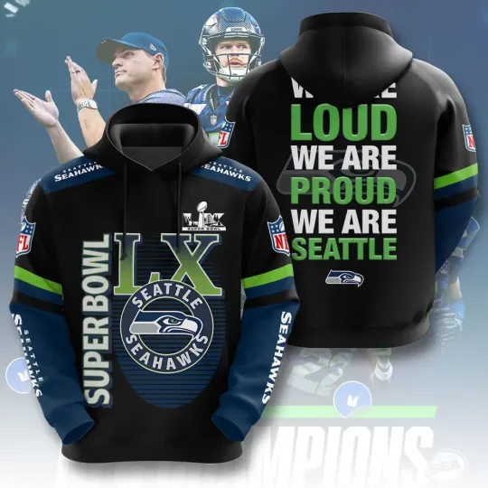 Seahawks 3D Hoodie Apparel