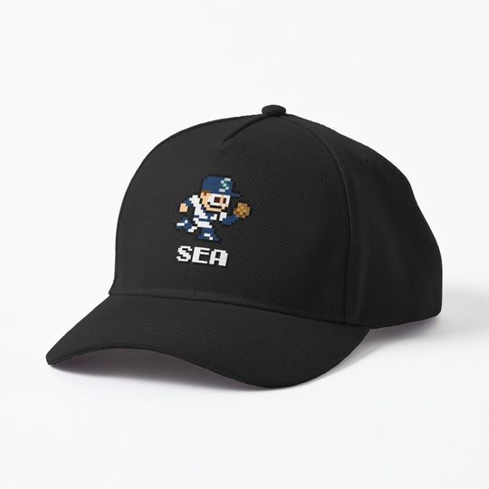 Discover Seattle (8-bit Player + Initials) Cap