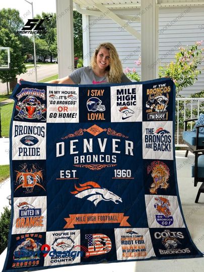 Denver Broncos Blanket, Gift For Fans