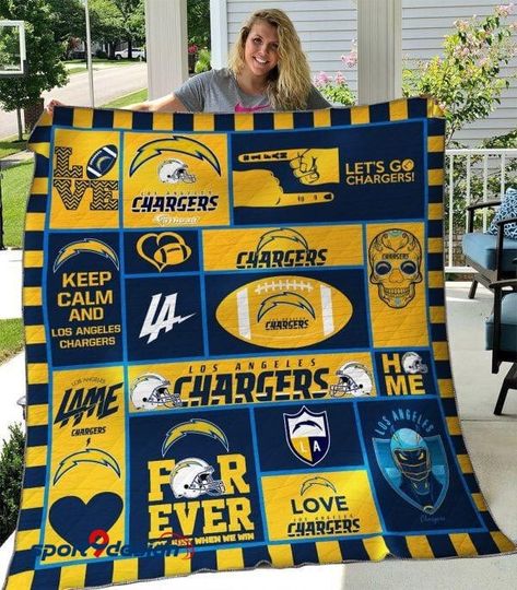 Los Angeles Chargers Blanket, Gift For Fans