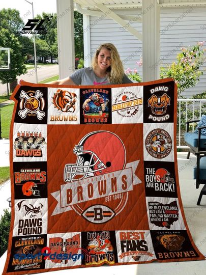 Cleveland Browns Blanket, Gift For Fans