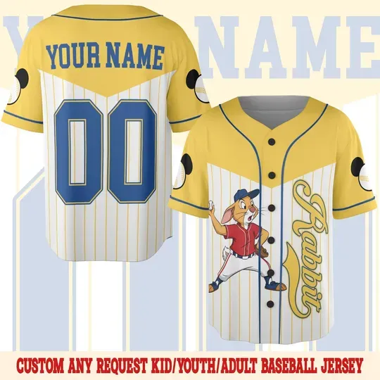 Discover Custom Disney Winnie the Pooh Baseball, Personalized Disney Baseball Jersey Disneyworld Gift for Disney Fans, Birthday Shirt