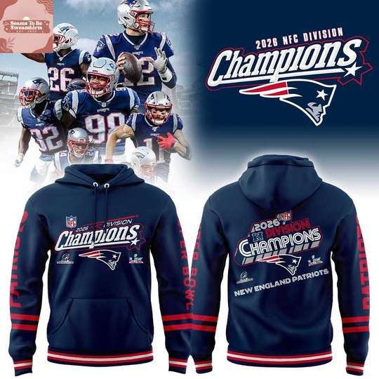 New England Patriots Super Bowl 2026 NFC Division Champions Hoodie