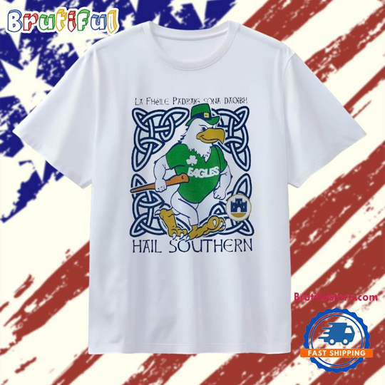 Discover Philadelphia Eagles St. Patrick’s Day hail Southern mascot T Shirt