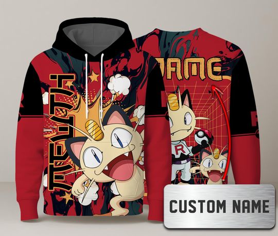 Discover Coincat Hoodie, Custom Name Sweatshirt, Cute Kawaii Hoodie, Unisex Crewneck Graphic Hoodie, Coincat Shirt Gift