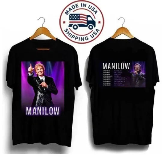 Discover Manilows January 2026 US Tour Shirt