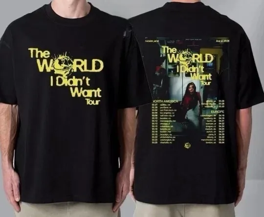 Discover Natalie Jane 2026 The World I Didn’t Want Tour T-Shirt