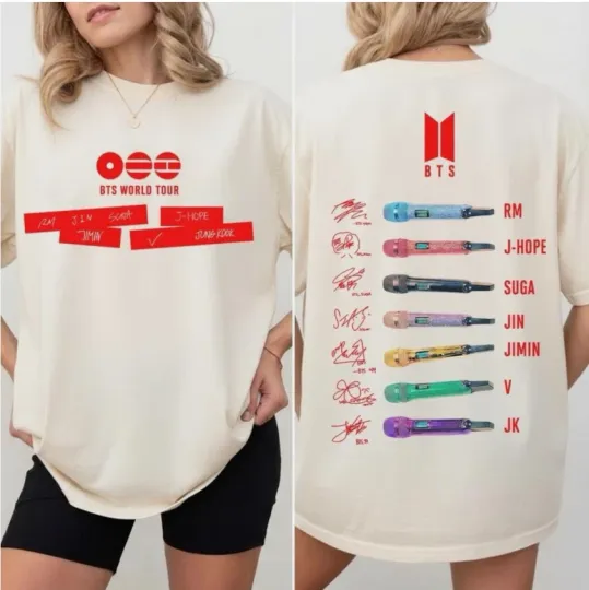 Discover BTS World Tour 2026 T-Shirt K-Pop ARMY Concert Gift
