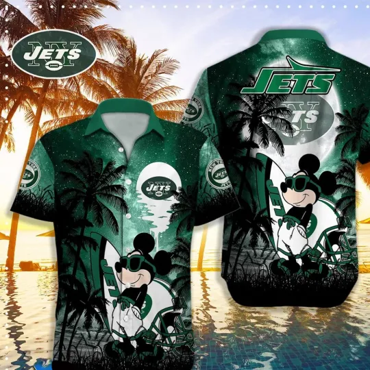 Discover New York Football X Mickey Hawaiian Shirt